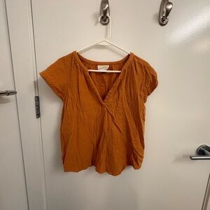 Universal Thread Mustard Yellow Top